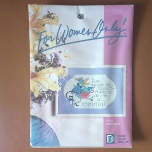 NWT Designs for the Needle Counted Cross Stitch Sampler Kit #7763.  Reservation